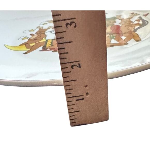 Santa’s Reindeer Plate LTD Commodities Festive Christmas Holiday Dinner Party - Picture 5 of 6